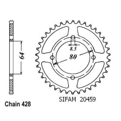 Rozeta pro Yamaha 20459CZ39